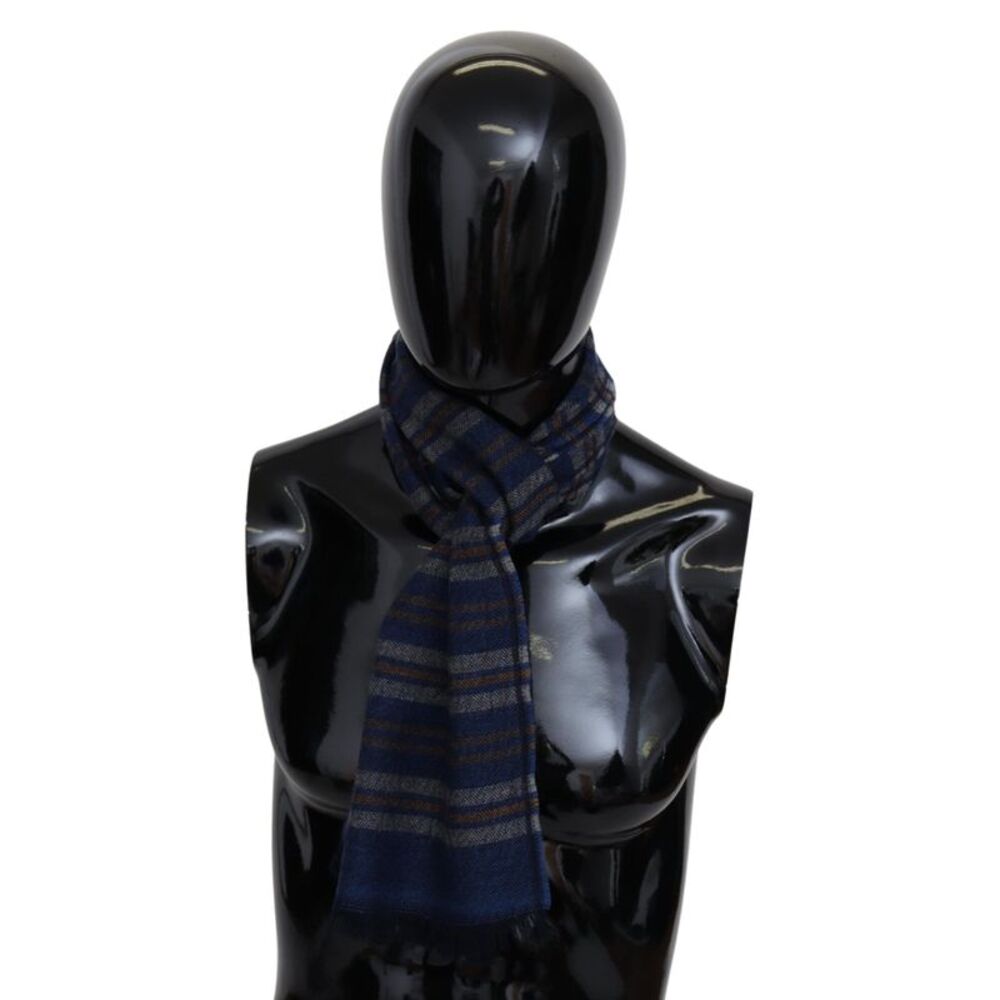 Missoni Multicolor Wool Striped Unisex Neck Wrap Men's Shawl